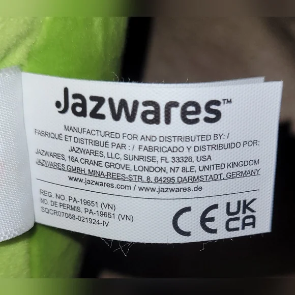 Squishmallows 14”-“Charles The Pickle” Tag Attached NEW Green Mustache Plush - Picture 4 of 8